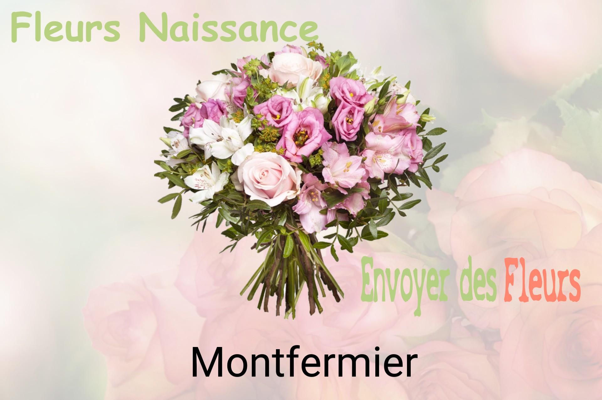 Bouquet de fleurs de naissance livré à Montfermier